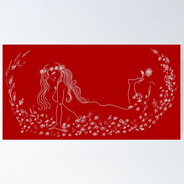 Hot Summer Day (white on a dark background) Poster