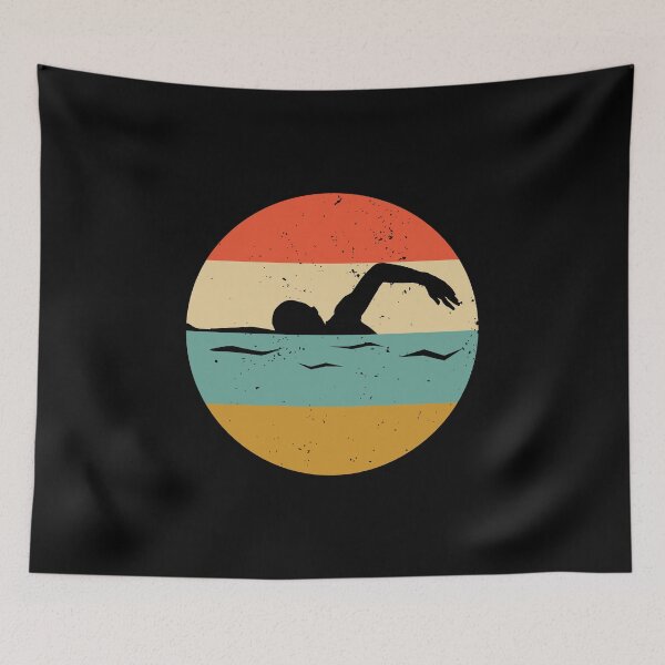 Item preview, Vintage Retro Freestyle Swimming designed and sold by EstelleStar.