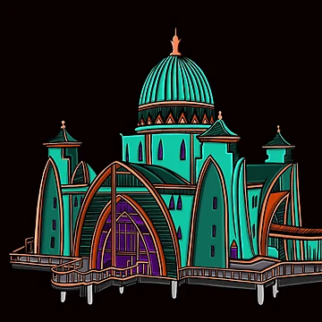 Artwork thumbnail, Floating Mosque by Rooftang