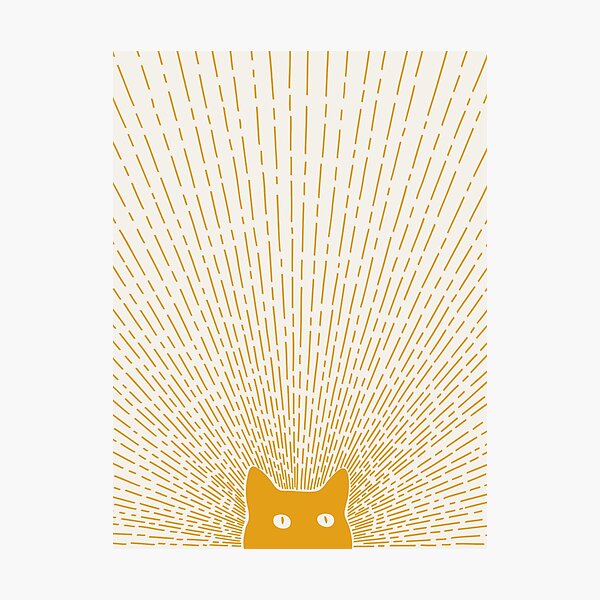 Item preview, Cat Landscape 96: Good Meowning designed and sold by ilovedoodle.