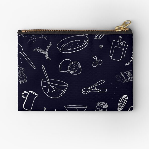 Love Cooking Pattern Zipper Pouch