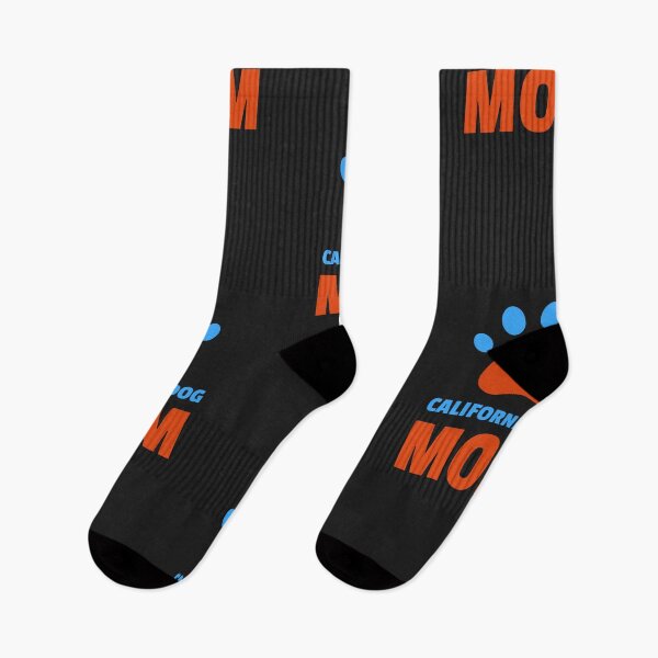 Artikelvorschau, California Dog Mom Blue Orange Paw entworfen und verkauft von spicygarb.