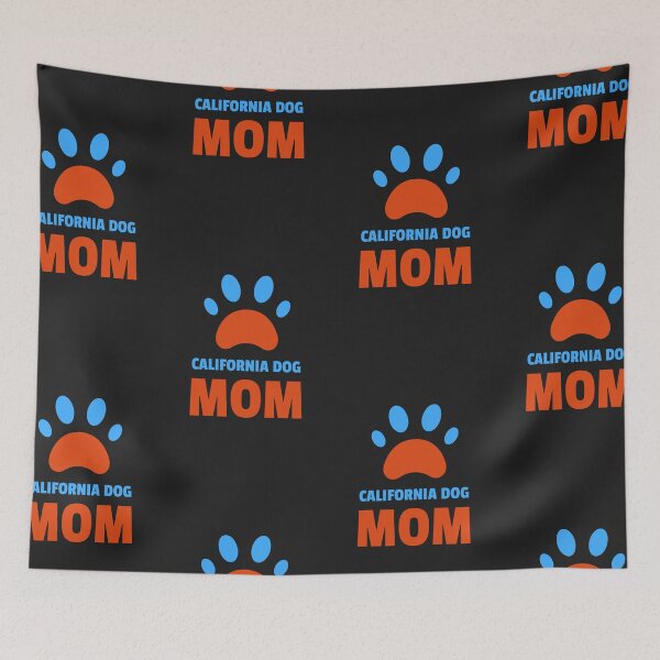 Item preview, California Dog Mom Blue Orange Paw designed and sold by spicygarb.