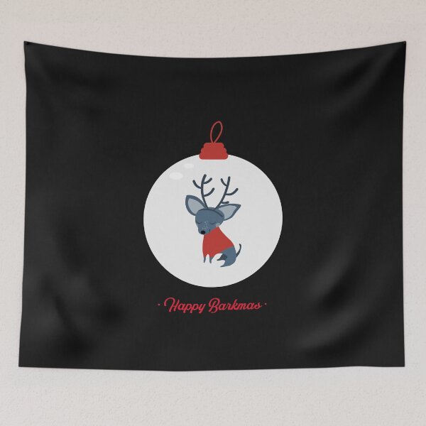 Item preview, Happy Barkmas Christmas Dog Ornament  designed and sold by spicygarb.