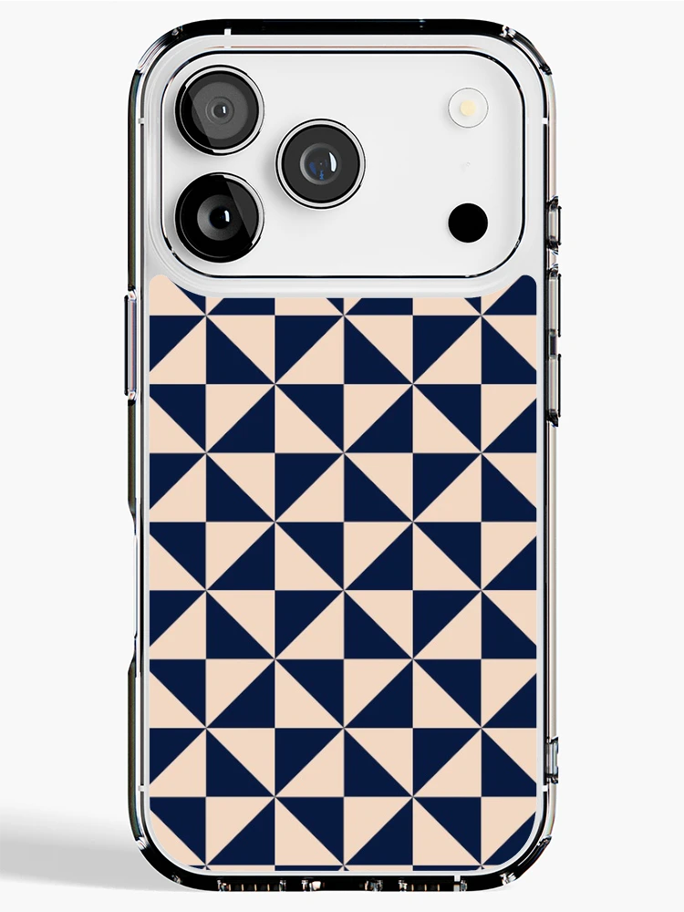 Thumbnail 1 of 5, iPhone Case, Patterns blue Square designed and sold by Patternsonly.