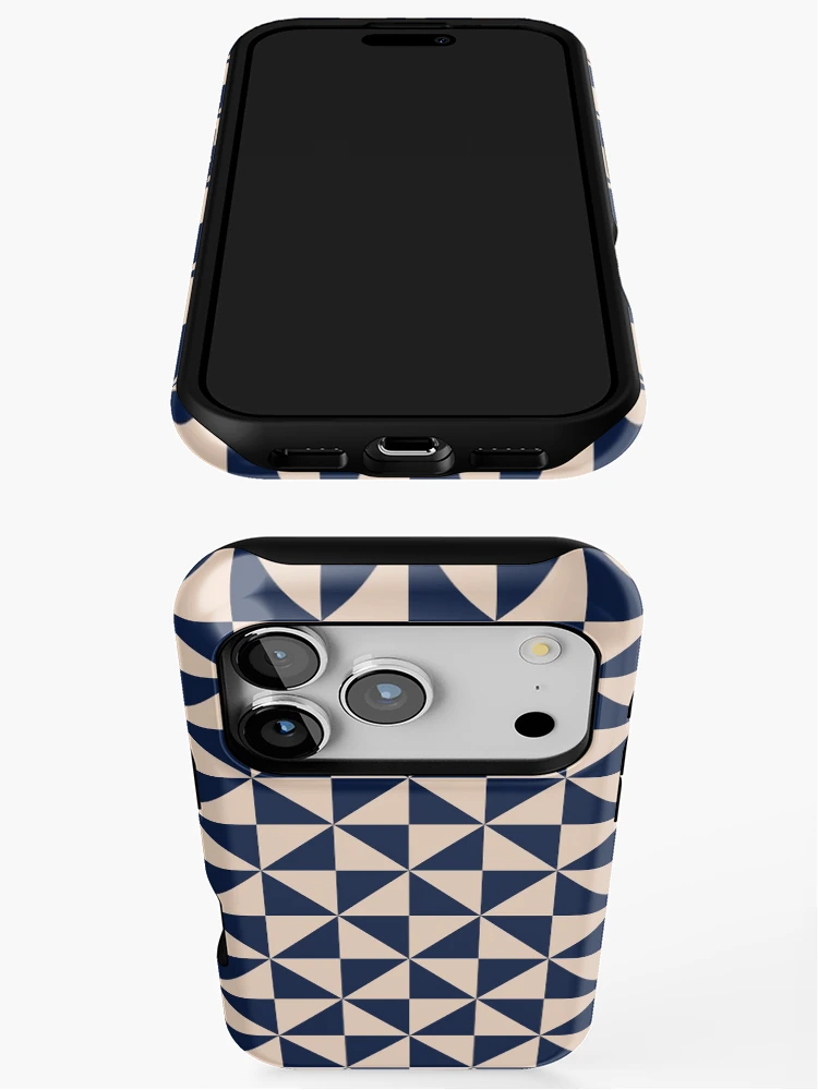 Thumbnail 3 of 4, iPhone Case, Patterns blue Square designed and sold by Patternsonly.