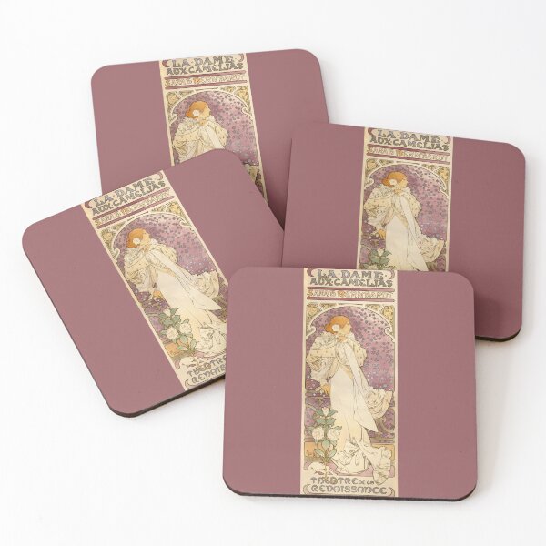 Item preview, La Dame aux Camelias by Alphonse Mucha designed and sold by Erika Bartha.