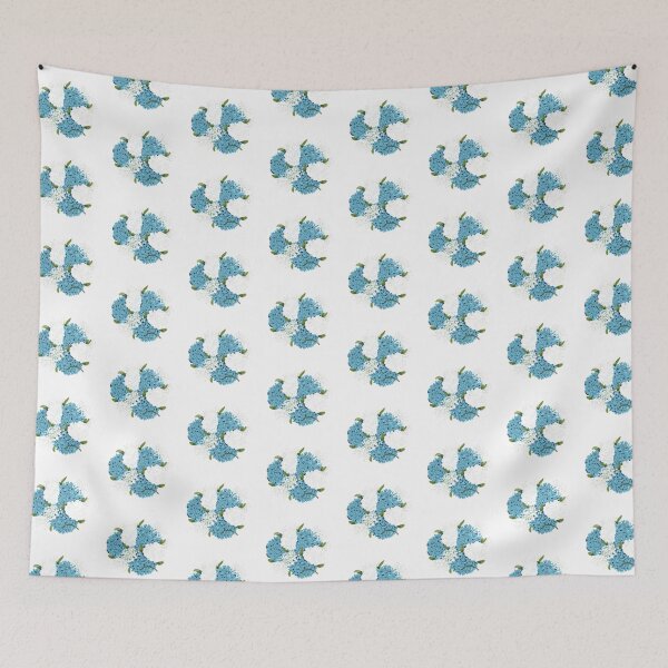 Item preview, Floral blue designed and sold by CraftyprintsPh.