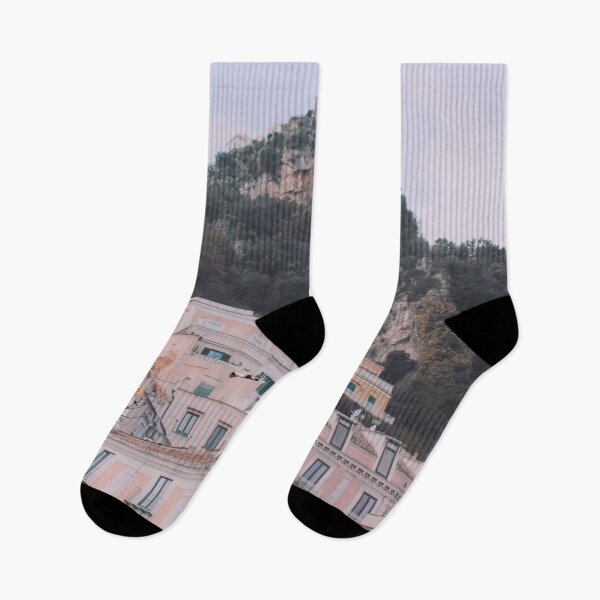 Item preview, Positano landscape-pink-gray  designed and sold by Erika Bartha.