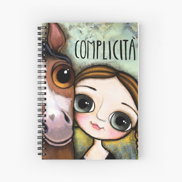The girl and the horse Spiral Notebook