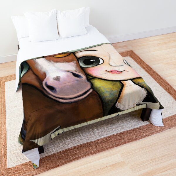 The girl and the horse Comforter