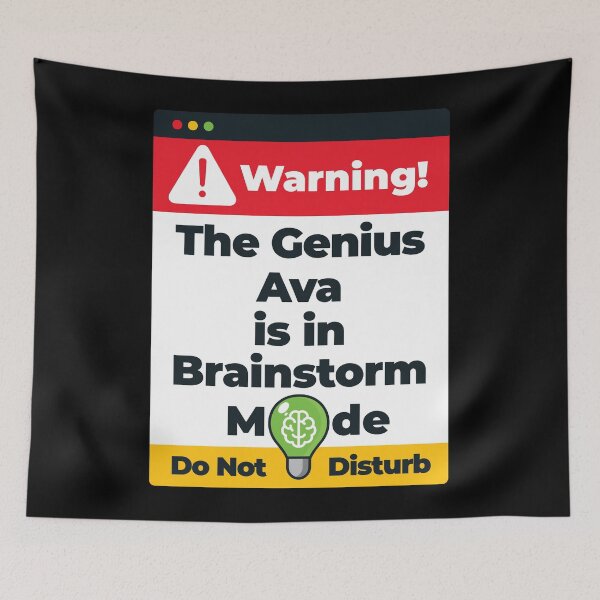 Item preview, Ava Name - Warning The Genius Ava is in Brainstorm Mode designed and sold by elhefe.