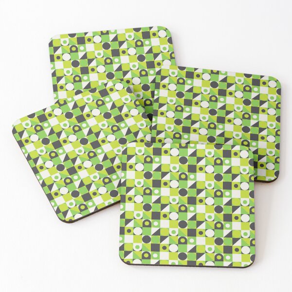 Item preview, Multicolor geometric shapes in abstract pattern designed and sold by acidmit.