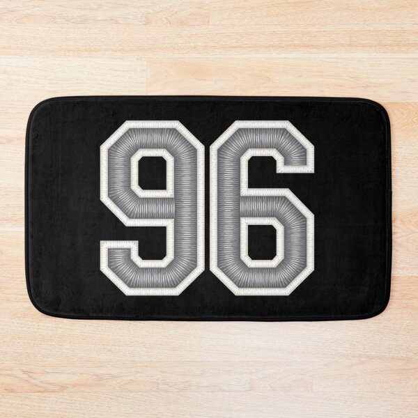 Item preview, 96 Silver White Black Jersey Football Sports Number Ninety-Six designed and sold by HelloFromAja.
