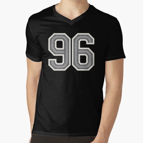 96 Black Jersey Sports Number ninety-six Football 96 Poster for