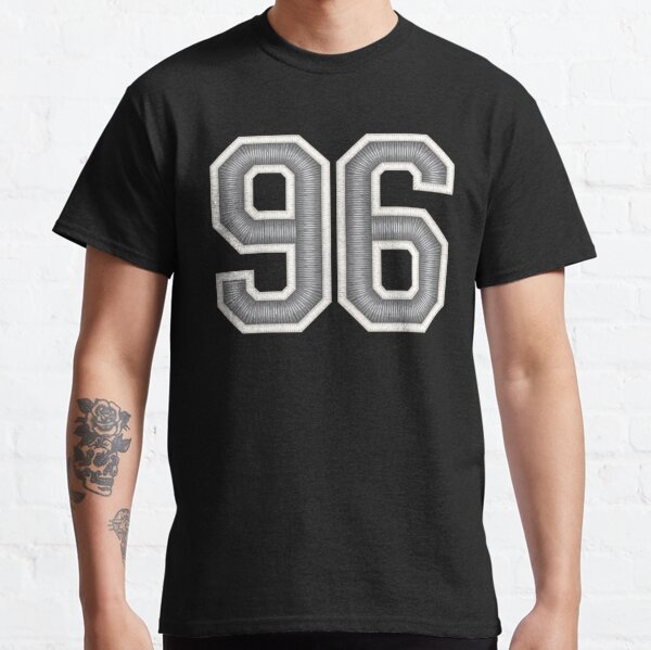 96 Silver White Black Jersey Football Sports Number Ninety-Six Sticker  for Sale by HelloFromAja