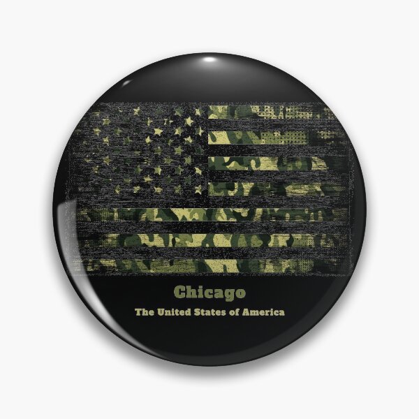 Item preview, Chicago Camouflage Military Camo My City US Flag designed and sold by HelloFromAja.