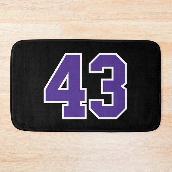 Item preview, Fourty-Three Purple Jersey Number Sports 43 designed and sold by HelloFromAja.