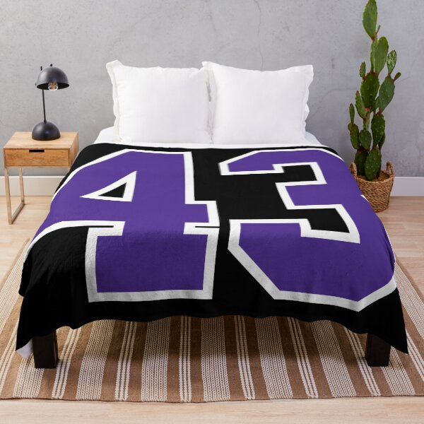 Item preview, Fourty-Three Purple Jersey Number Sports 43 designed and sold by HelloFromAja.