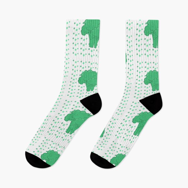 Item preview, Broccoli on polka dots designed and sold by Drizzleonrice.