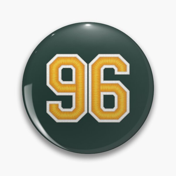 Item preview, 96 Yellow Green Jersey Sports Number Ninety-Six designed and sold by HelloFromAja.