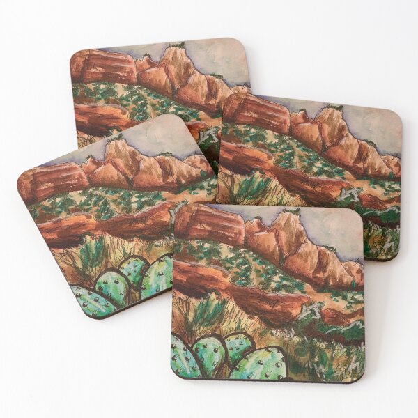 Item preview, Zion Desert Mountains Landscape designed and sold by samrolo.