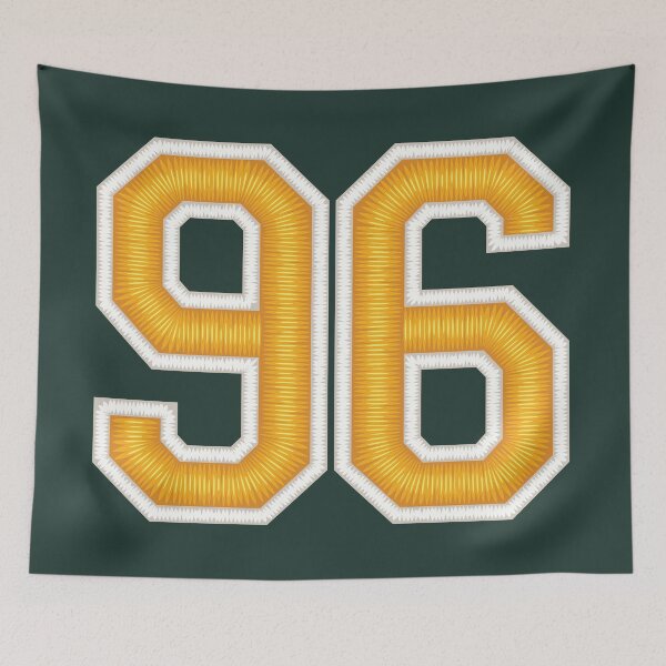 Item preview, 96 Yellow Green Jersey Sports Number Ninety-Six designed and sold by HelloFromAja.