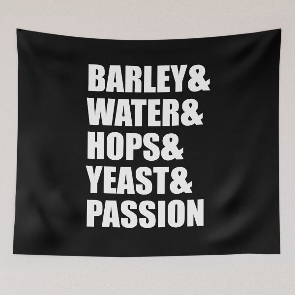 Item preview, Barley, Yeast, Water, Hops, Passion designed and sold by Craftaholic.