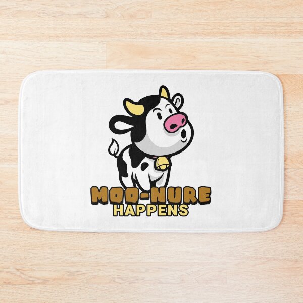 Item preview, Moo-nure Happens Cow Cute Funny Cartoon Joke Quote designed and sold by CRHPOD20.