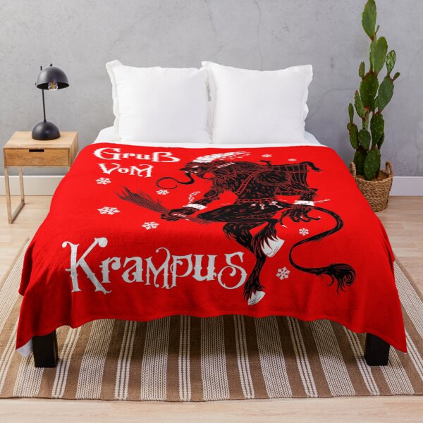 Aperçu de l'œuvre Salutations de Krampus Funny Christmas Gift créée et vendue par LuminOrb.