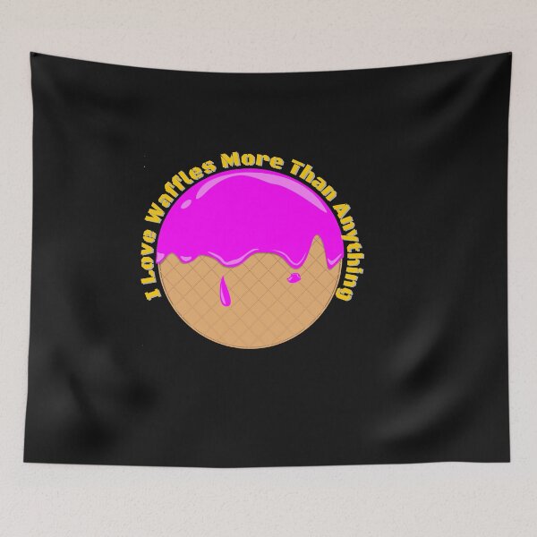 Item preview, I love Waffles more than anything funny waffle lover merchandise designed and sold by ViVedX.