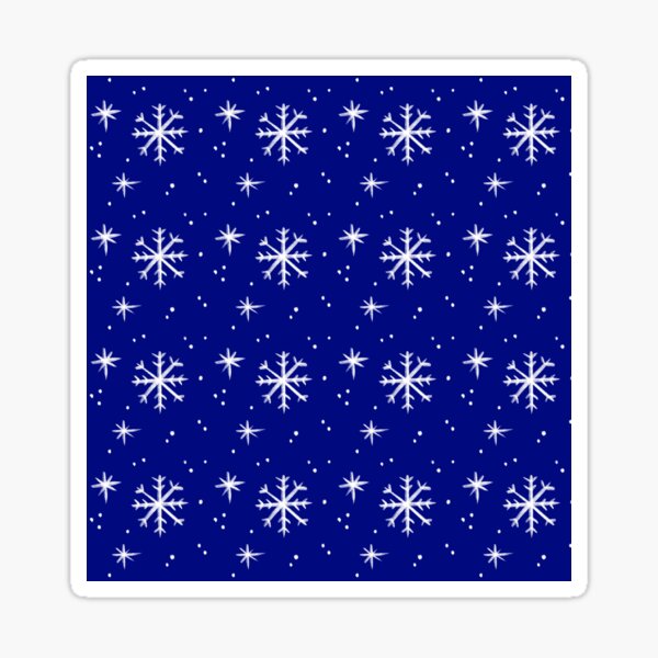 Snowflake Christmas Pattern Sticker