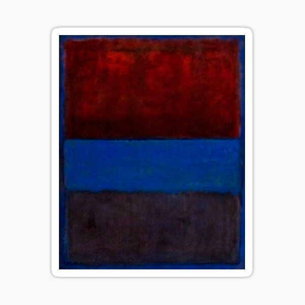 Mark Rothko | Nr. 61 (Rost und Blau) Sticker