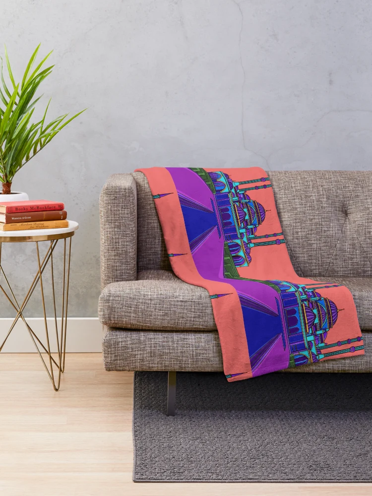 Thumbnail 2 of 6, Throw Blanket, Colorful Mosque designed and sold by Rooftang.