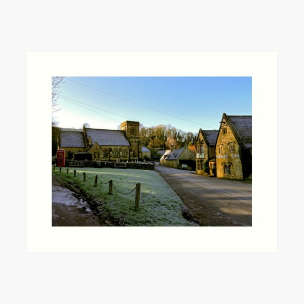 Frosty Snowshill Art Print