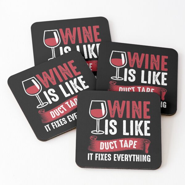 Item preview, wine is like duct tape designed and sold by JaMatt1983.