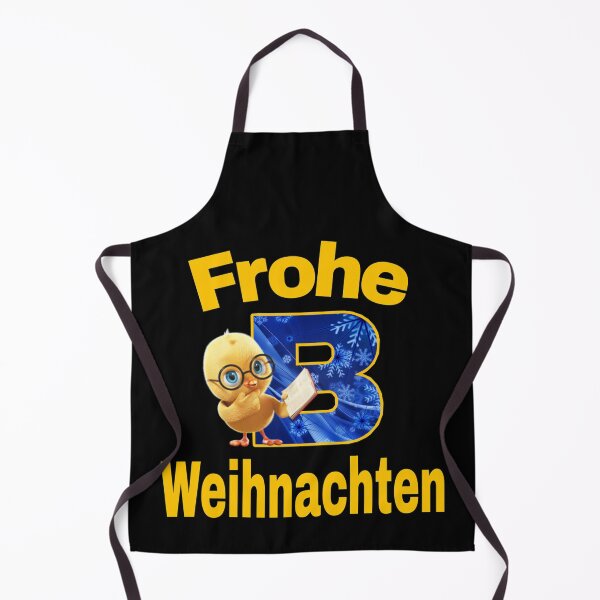 Item preview, merry christmas in German. frohe weihnachten. genius chick. letter B designed and sold by doctors-apparel.