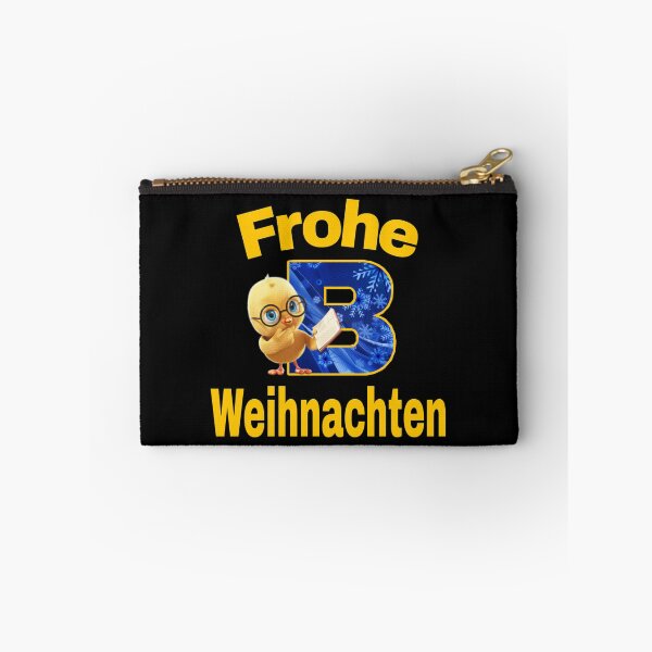 Item preview, merry christmas in German. frohe weihnachten. genius chick. letter B designed and sold by doctors-apparel.