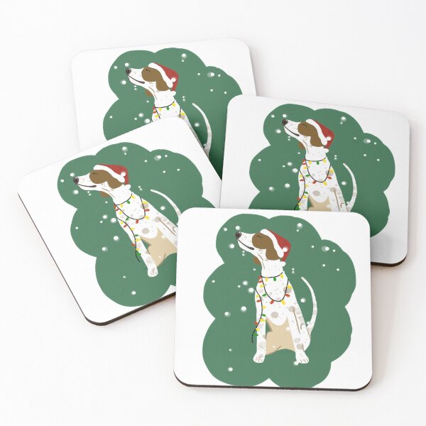 Item preview, It’s a very pointer Christmas! In green! With snow! (TW)  designed and sold by MeerkatCreative.