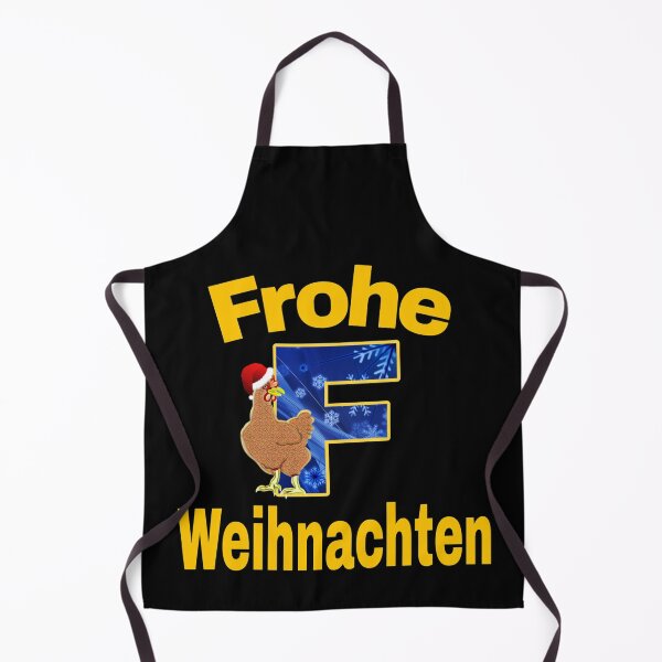Item preview, merry christmas in German. frohe weihnachten.hen. letter F designed and sold by doctors-apparel.