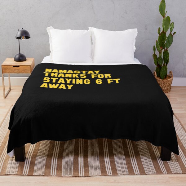 Item preview, NAMASTAY Thanks for staying 6 FT. AWAY funny shirt designed and sold by ViVedX.