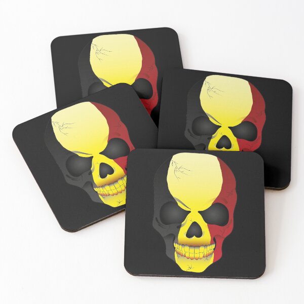 Item preview, Belgium Vampire Skull Flag designed and sold by SandersApparel.