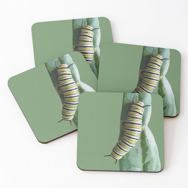 Item preview, Monarch Caterpillar on a Leaf  designed and sold by NJartbyNJacobson.