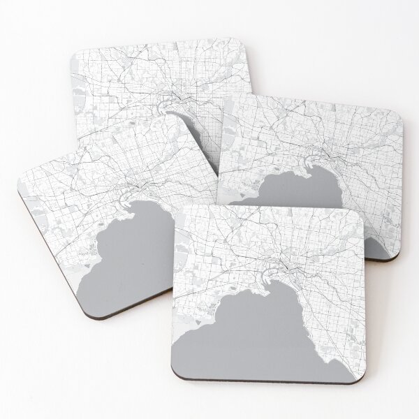 Item preview, Melbourne Map designed and sold by jamesfrolow.