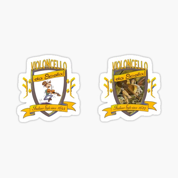 Da Spalla colorful shields Sticker