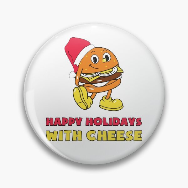 Item preview, Happy Holidays with Cheese Christmas cheeseburger designed and sold by SerenaChoe.