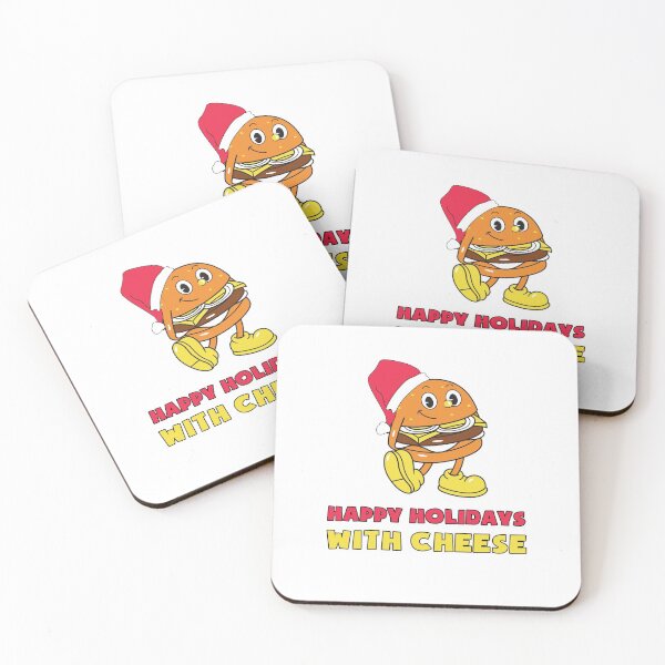 Item preview, Happy Holidays with Cheese Christmas cheeseburger designed and sold by SerenaChoe.