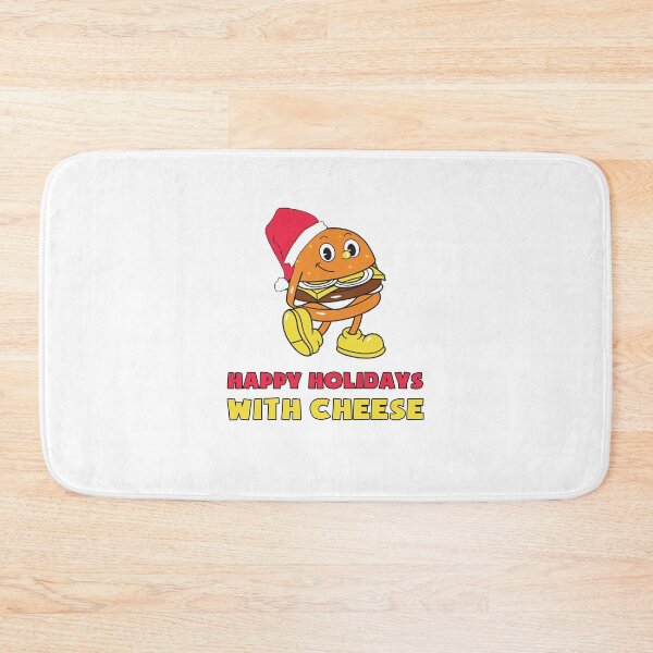 Item preview, Happy Holidays with Cheese Christmas cheeseburger designed and sold by SerenaChoe.