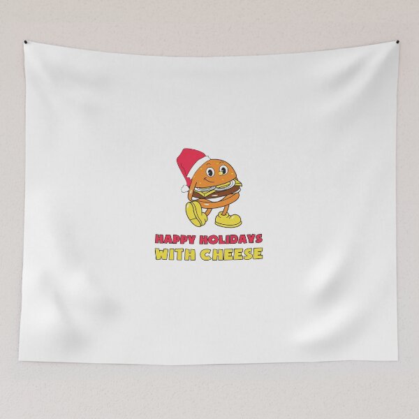 Item preview, Happy Holidays with Cheese Christmas cheeseburger designed and sold by SerenaChoe.
