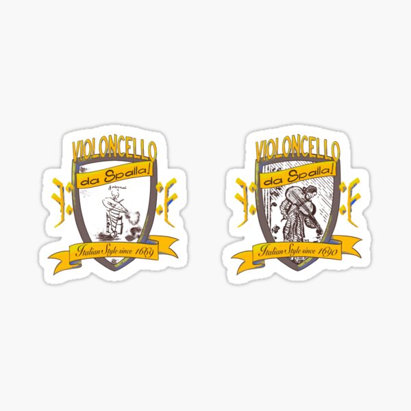 da Spalla Torelli and Bononcini shields Sticker